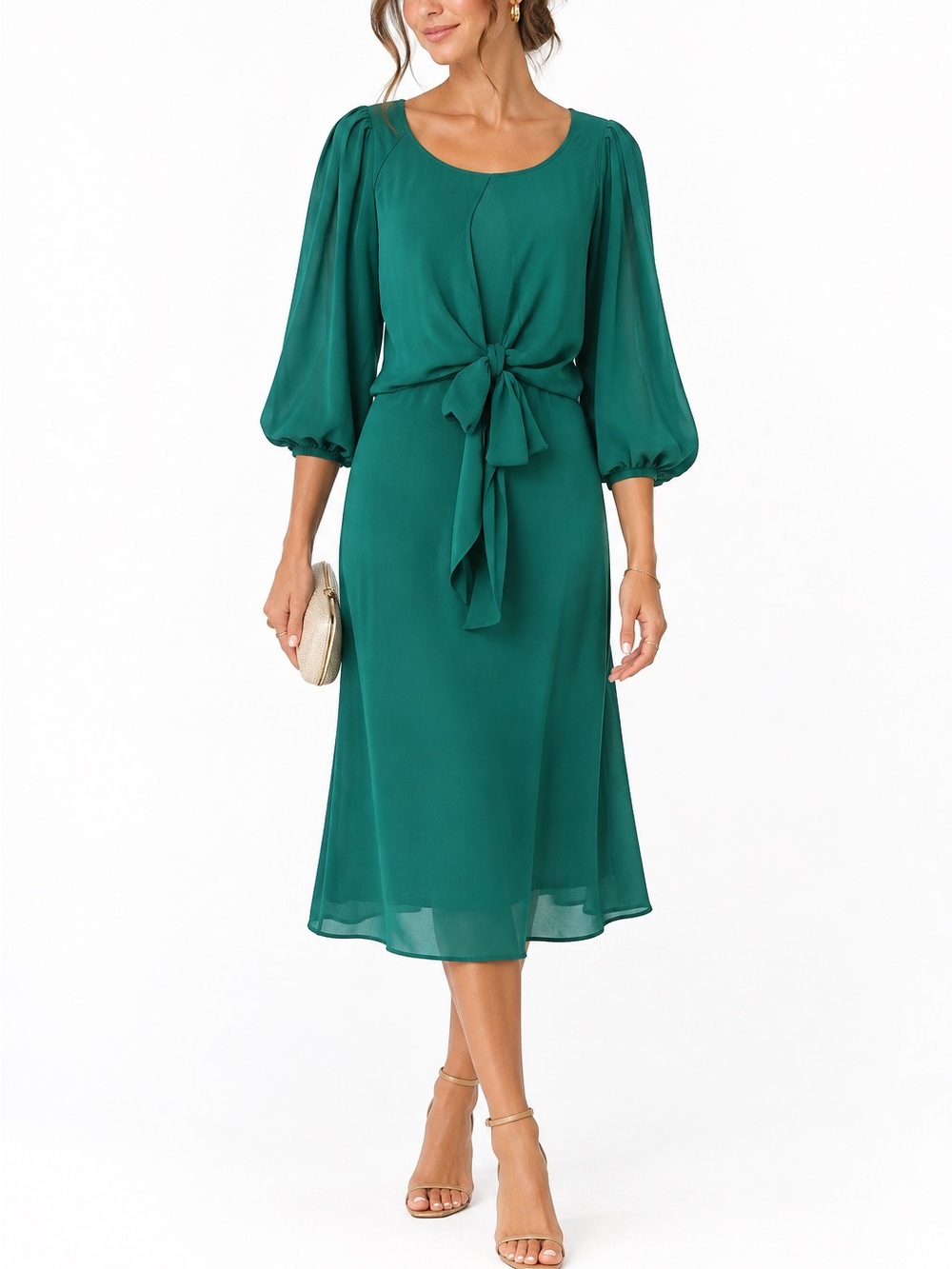 Anthropologie Maeve Valparaiso Dress in Emerald Green Size 4